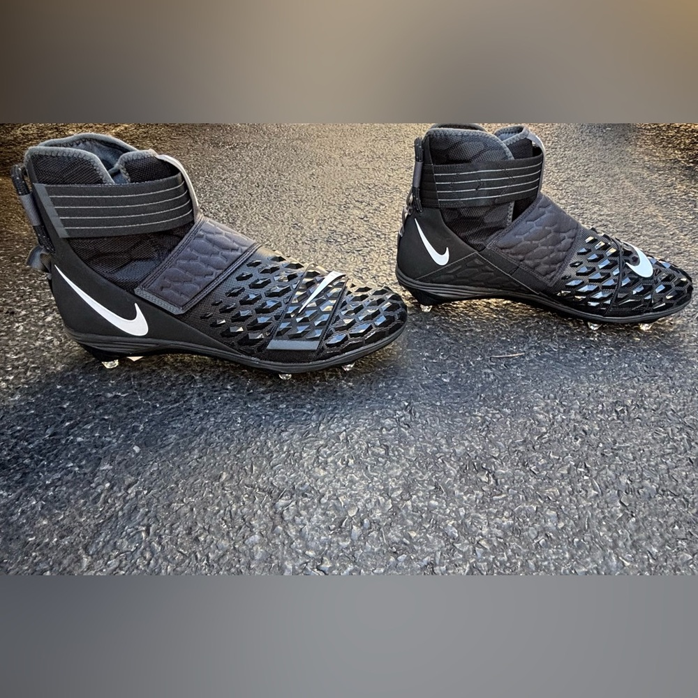 Nike Force Savage Elite 2 Detachable Black Football Cleats Size 16 (CI1710-001)